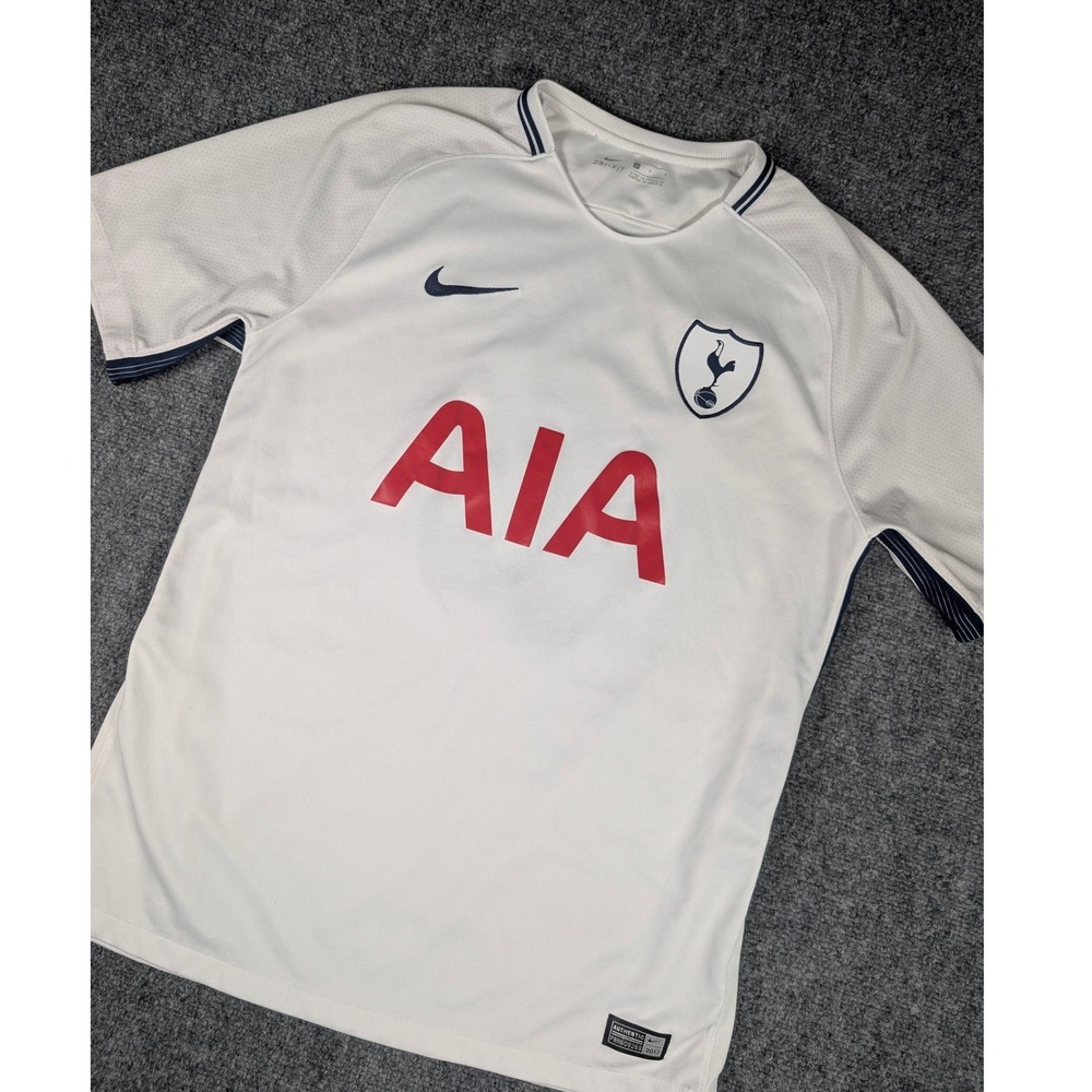 Tottenham Hotspur Leaman 8 2017 Nike Soccer Jersey Mens L White Home 896317-101